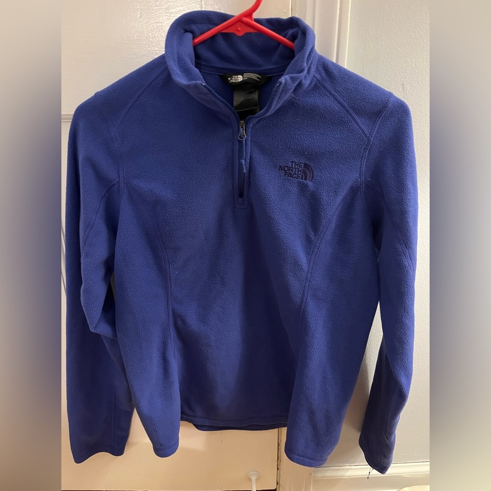 Women’s purple north face fleece.